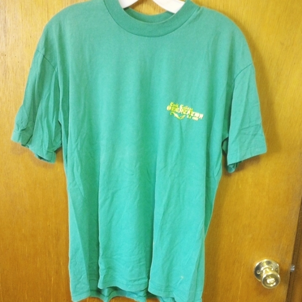 Vintage 1988 Cook College Fall Orientation T Shirt, Green & Yellow, You Are Here